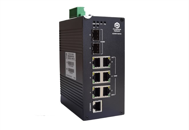 IS2000-2208-2GF-2DC金属IP40等级导轨式网管百千兆交换机工业交换机以太网交换机