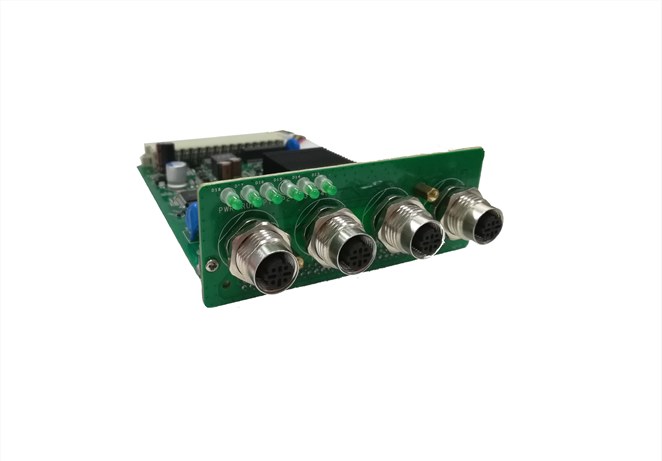 IREES2000-2008-4M12插卡式抗干扰二层网管车载PIS板卡车载交换机板卡