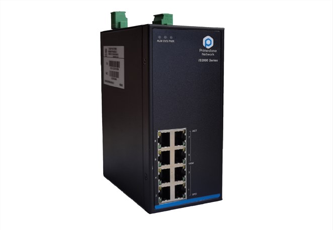 IS2000-2008V2系列IP40金属百兆网管工业交换机以太网交换机8百兆电口二层交换机