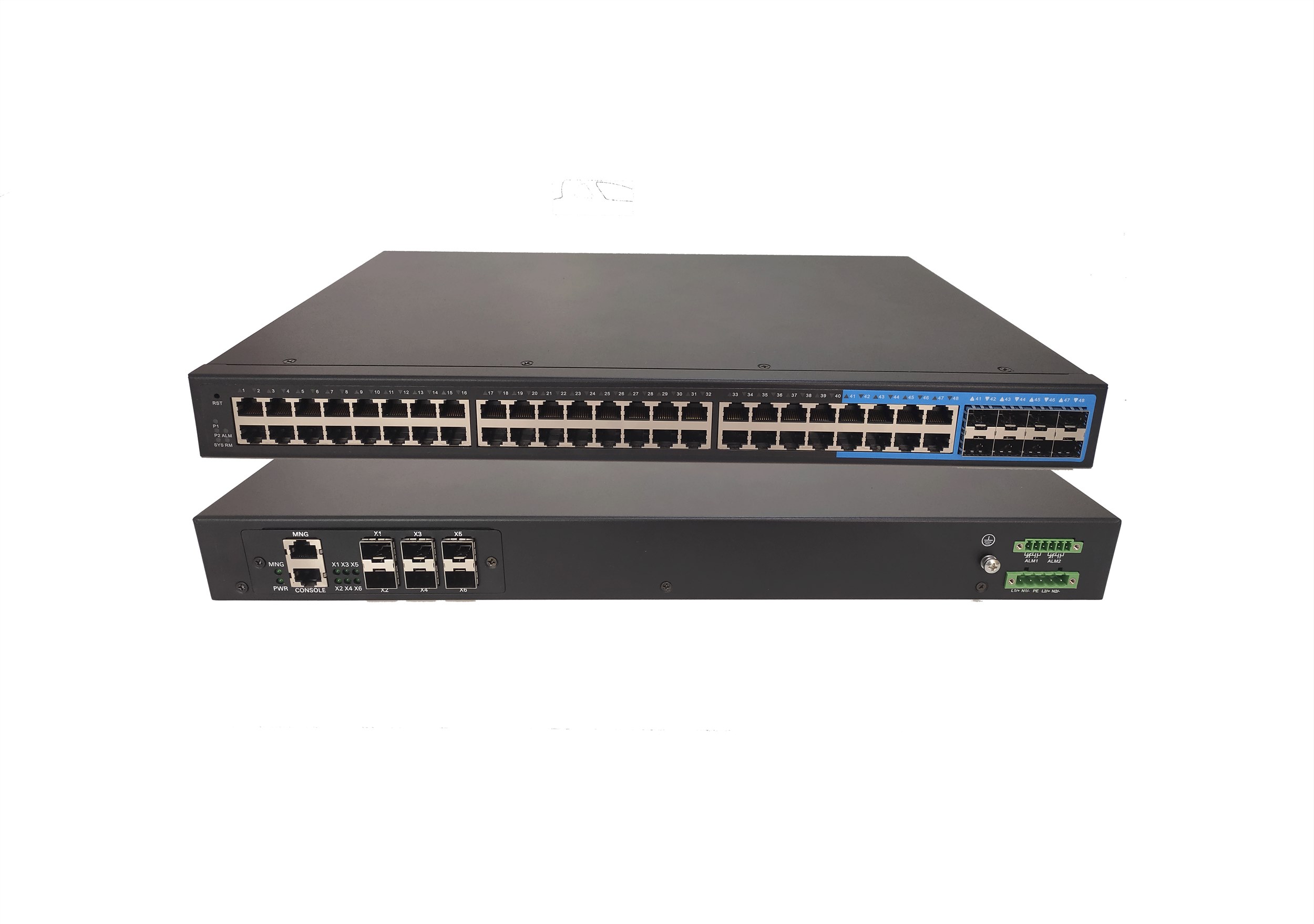 IS6554三层万兆交换机系列网管19英寸机架式工业交换机54口以太网交换机