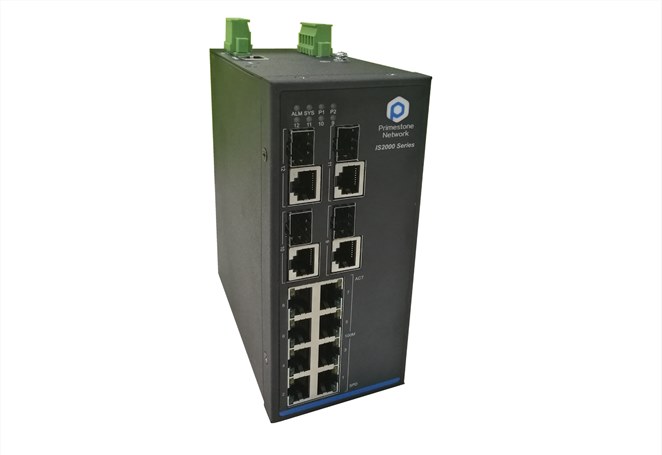 IS2000-2412CP-4GC-8P-3S-2DC卡轨式金属网管POE交换机以太网供电交换机