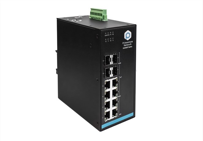 IS2000-2412-4GF-2DC导轨式IP40金属百千兆网管工业交换机以太网交换机8电4光